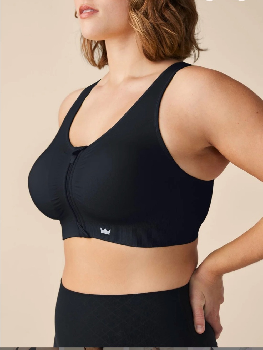 SHEFIT Lounge black bra size 2 luxe NWT